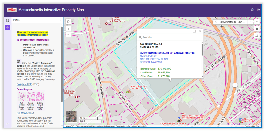 Massachusetts Interactive Property Map