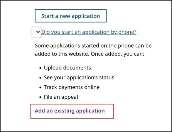Start Application screenshot