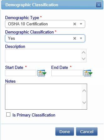 demographic classification