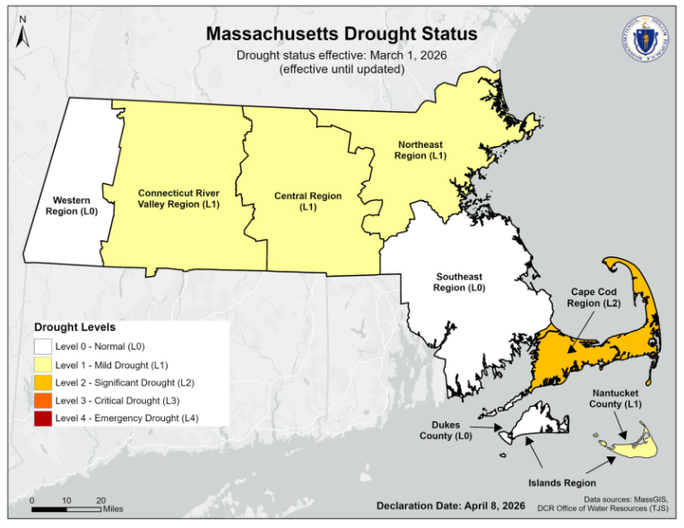 Drought Status Map April 8, 2026
