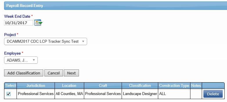 entering payroll information