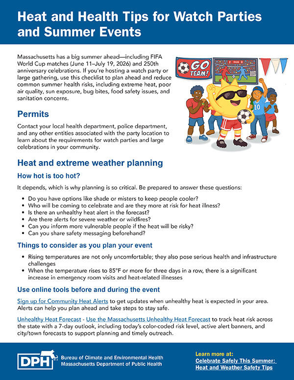 Heat and Health Tips for Watch Parties and Summer Events sample cover