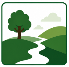 icon river tree