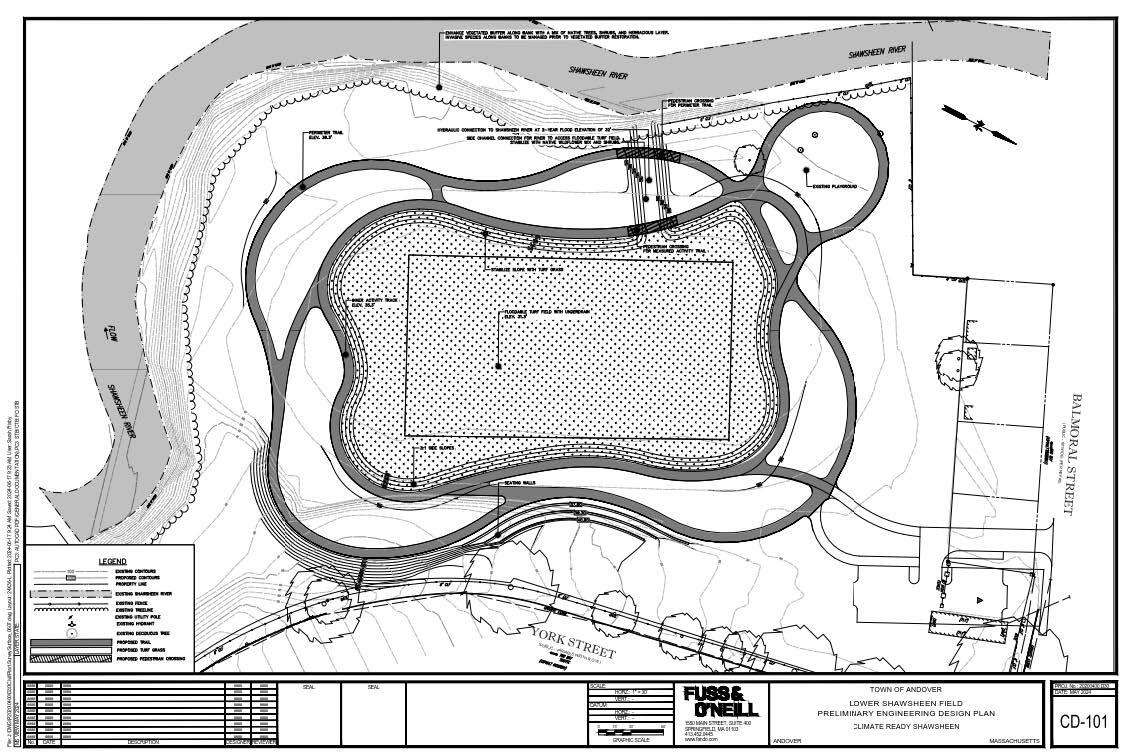 Preliminary Engineering Design for the Floodable Lower Shawsheen Field in Andover