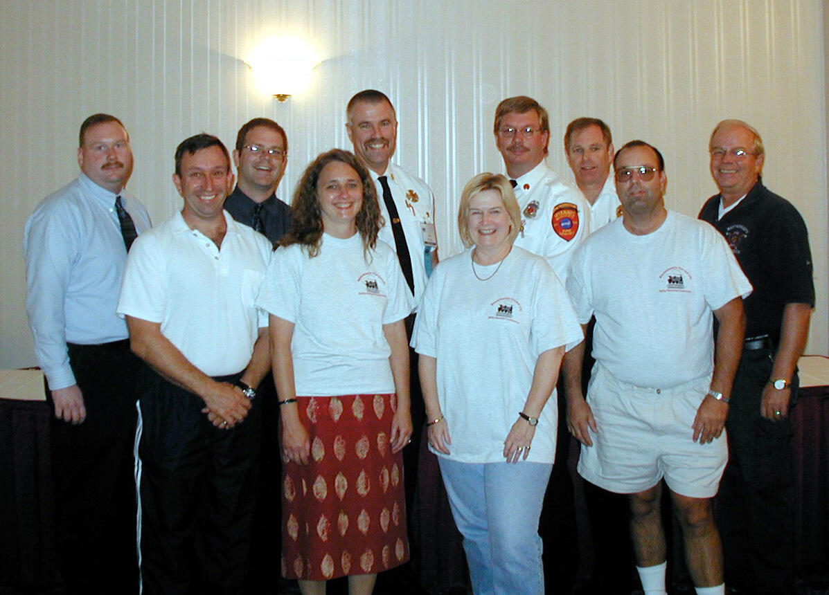 Fire safety educators at the 2002 Fire & Life Safety Education Conference