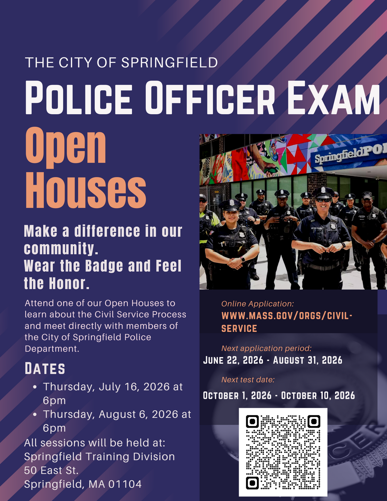 Springfield Police Open House Flyer, information in body of event page