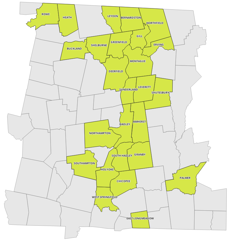 PVMCD Service Area with Member Communities Highlighted