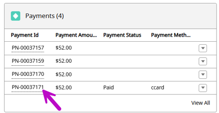 Payments Screenshot