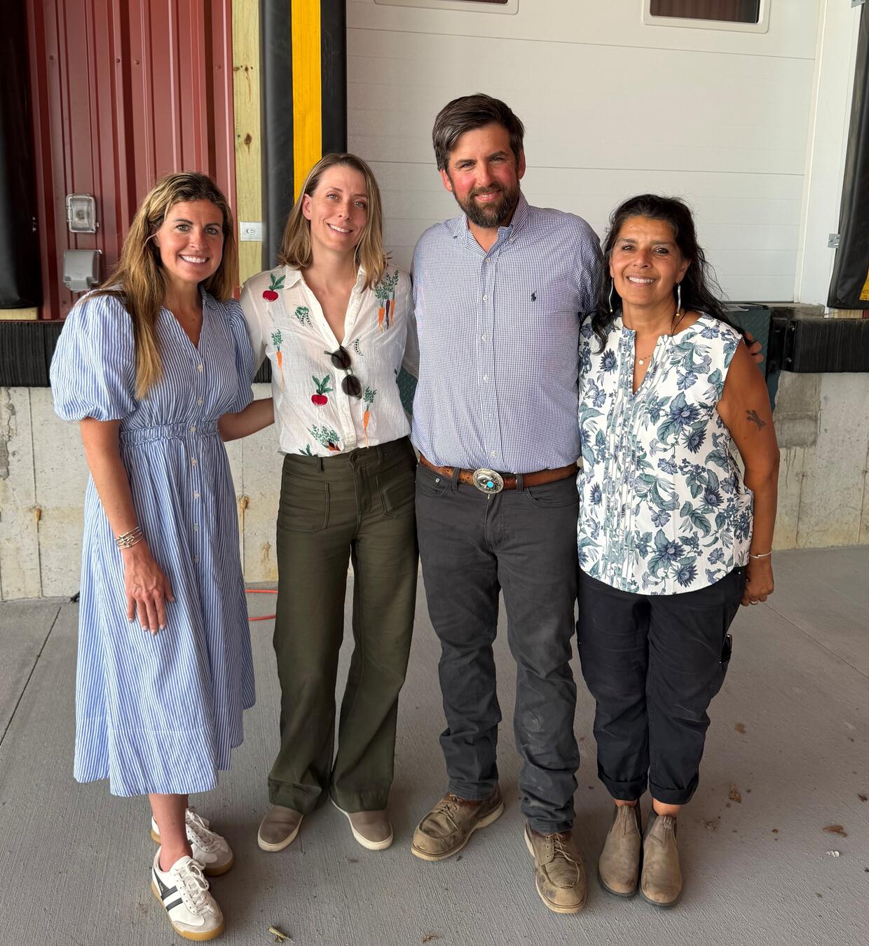 With MDAR Food Security Division Director Juli Stelmaszyk, and Boston Area Gleaners Executive Director Usha and Dylan Frazier