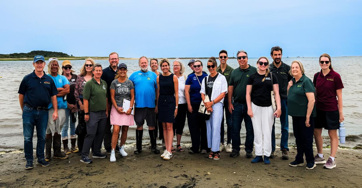 MDAR staff with Wellfleet Oyster Alliance 