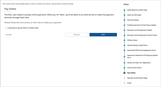 I Would Like to Pay Screenshot