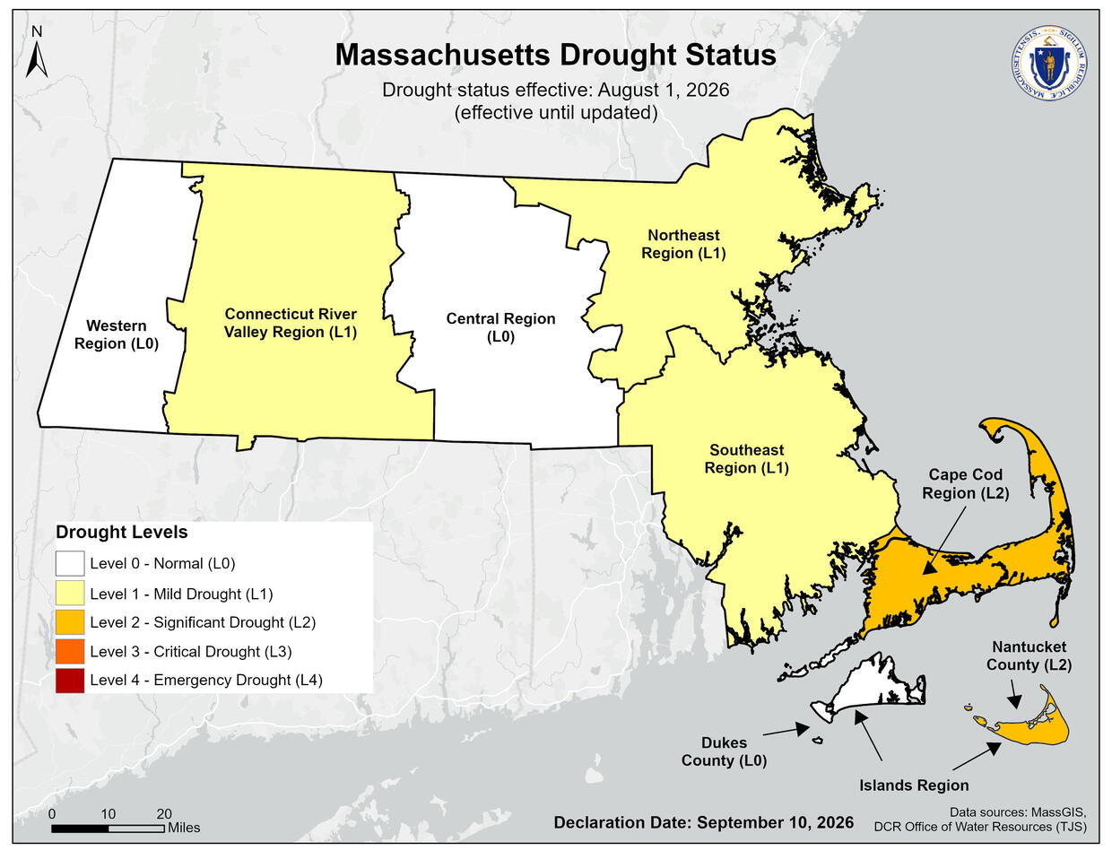 Drought Status Map September 10, 2026