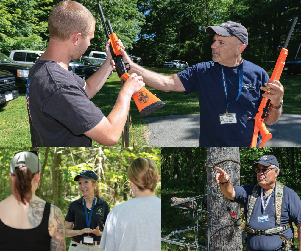 hands on instruction during hunter education course