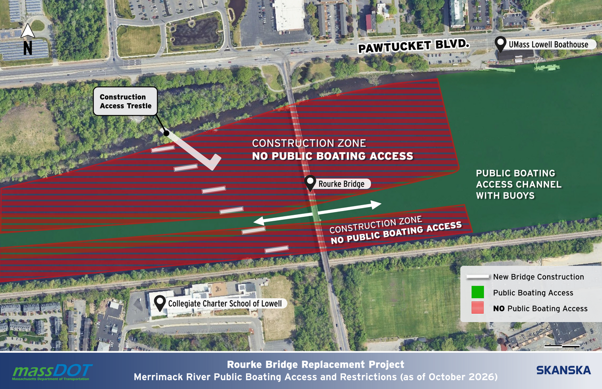 Rourke Bridge construction map