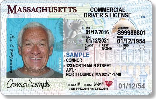 Sample Commercial Driver's License