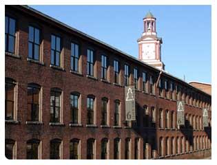 The emblematic clock tower serves as a community landmark