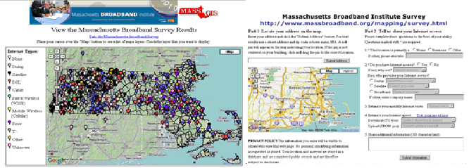 Online broadband mapping tool