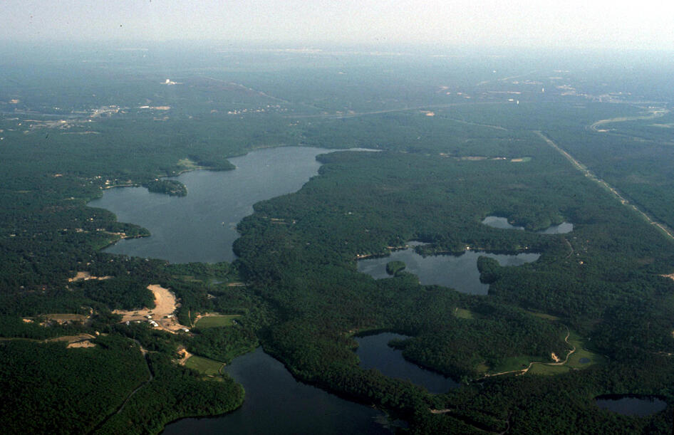 aerial view of the Plymouth Carver Aquifer