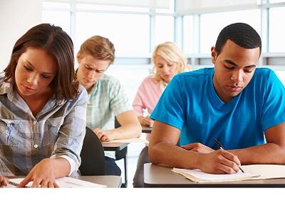 candidates taking an exam