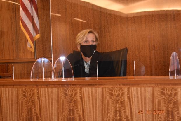 Judge Karen Green presiding over the ceremony