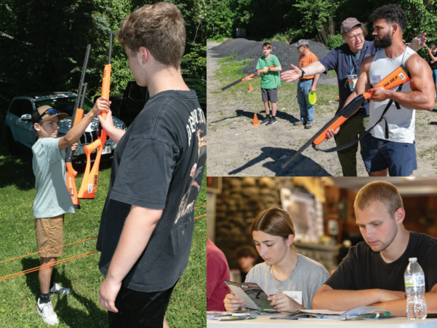 hands on instruction during hunter education course