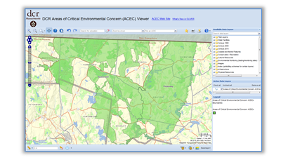 DCR Areas of Critical Environmental Concern (ACEC) Viewer