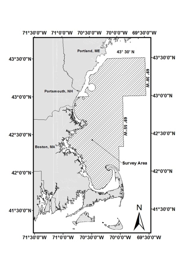 Cod IBS survey area map