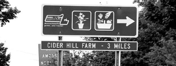 Cider Hill highway sign