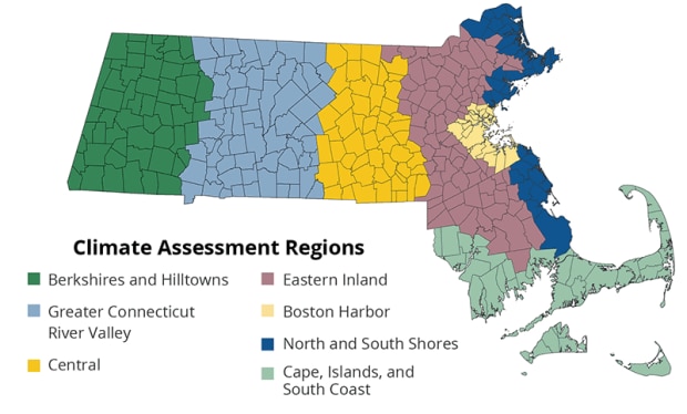 Map of the Climate assessment regions