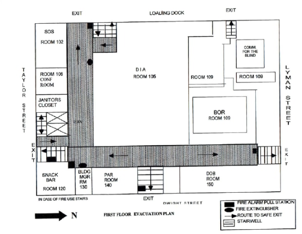First Floor Plan, Springfield State Office Building