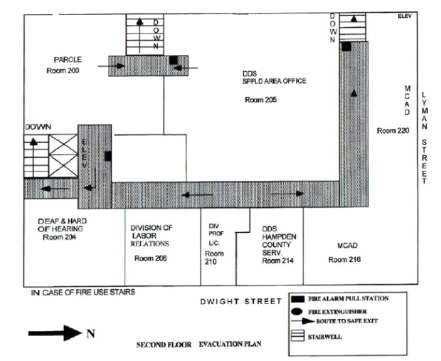 Second Floor Plan, Springfield State Office Building