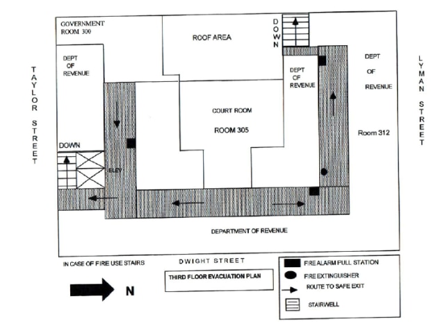 Third Floor Plan, Springfield State Office Building