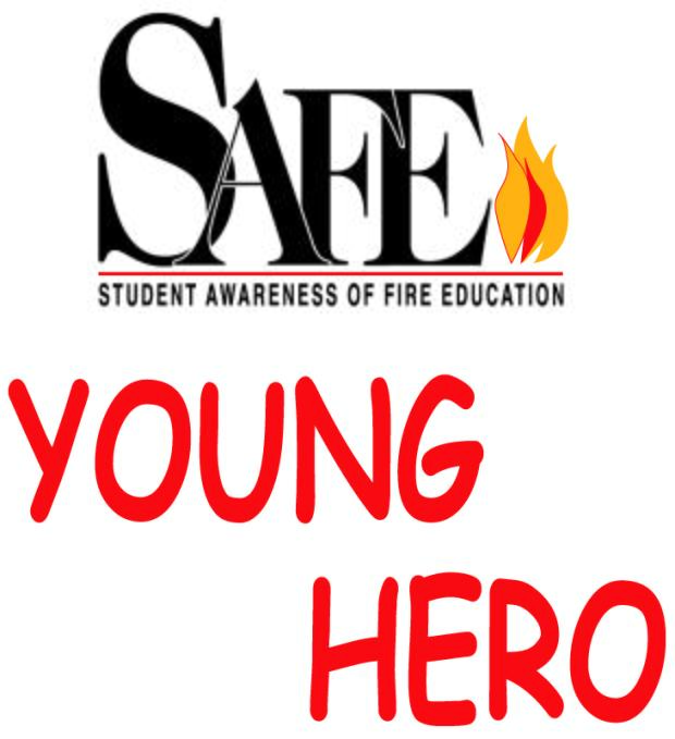 Student Awareness of Fire Education Logo and Young Hero Logo