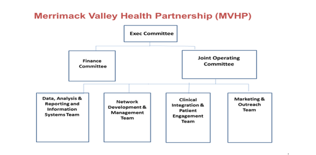 NHP, LGH and GLFHC have spent nearly a year developing an integrated organizational foundation for the ACO partnership plan contracted with EOHHS. Below is a high level organizational chart