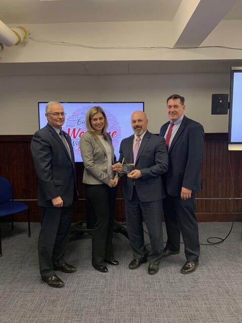 Commissioner Edward J. Dolan, Victim Services Unit Director Corinn Nelson, Jason Patrissi & MOVA Executive Director Liam Lowney