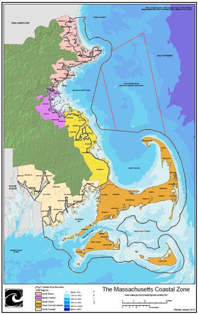 Massachusetts Coastal Zone Map