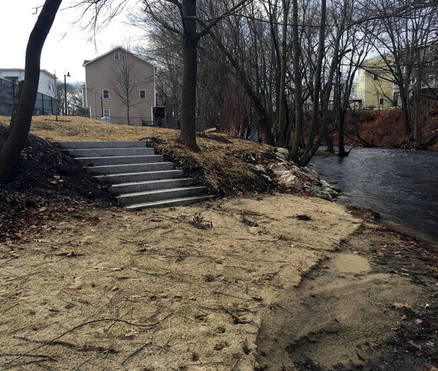 Spicket River after restoration work.