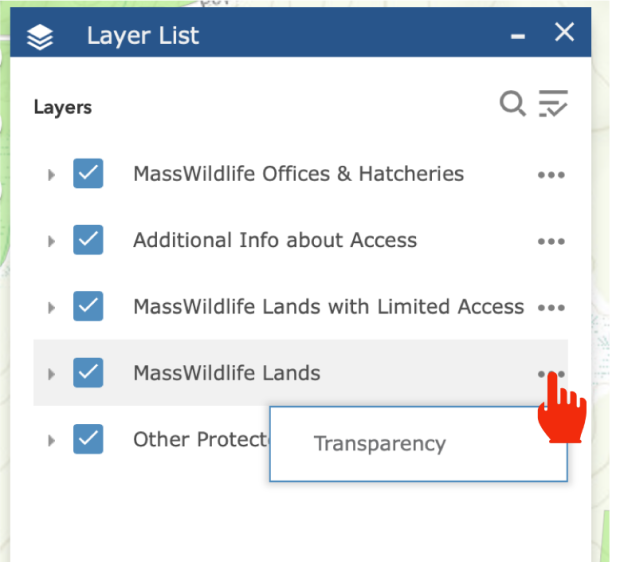layer list transparency