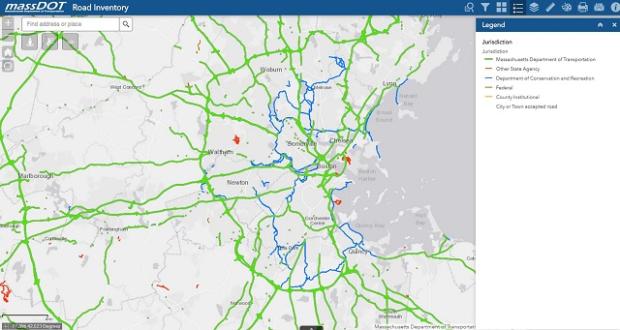 MassDOT Road Inventory Interactive Map