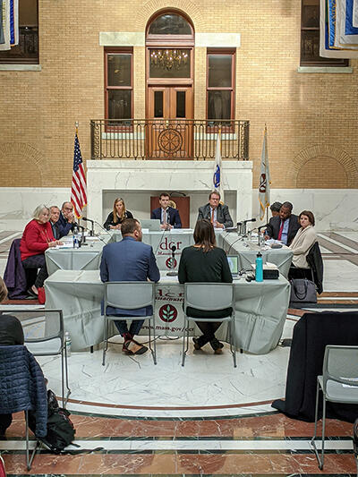 meeting around table