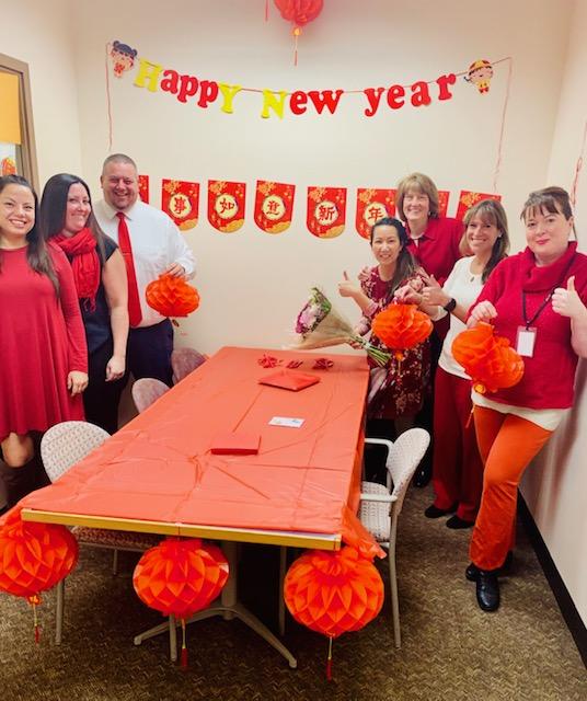 Bristol Probate & Family Court probation employees celebrate the Lunar New Year. 