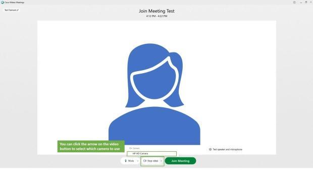 How to configure your webex video