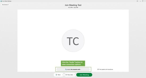 How to configure your webex audio