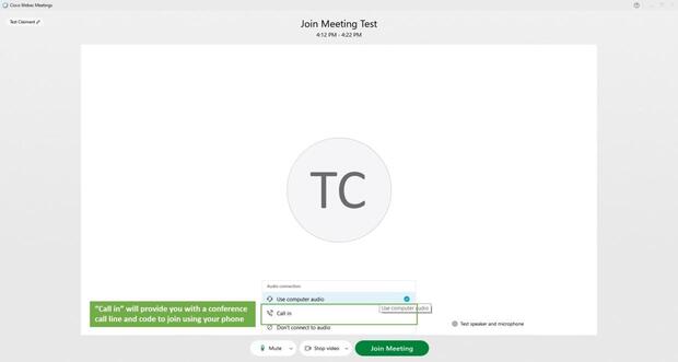 How to configure your webex audio