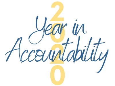 Logo that reads "2020 Year in Accountability"