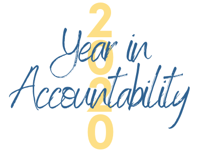 Logo that reads "2020 Year in Accountability"