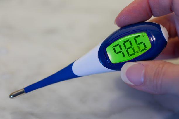 Picture of a digital thermometer
