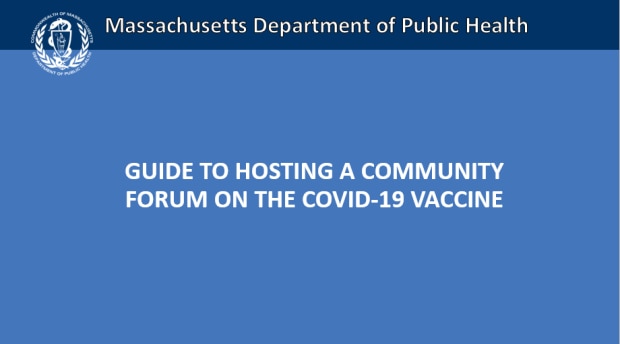 Guide to hosting a forum on the COVID-19 vaccine