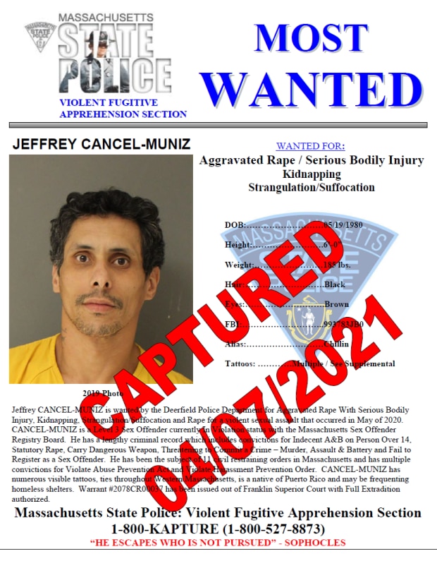 Captured - Jeffrey Cancel-Muniz Most Wanted