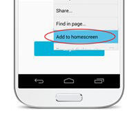 Add to home screen.